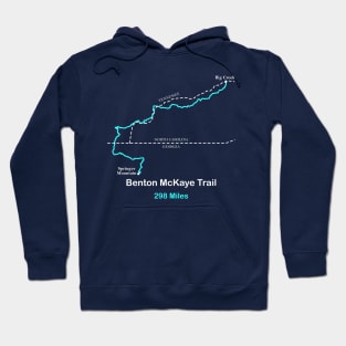 Route Map of the Benton McKaye Trail Hoodie